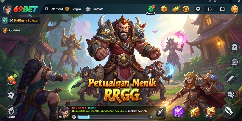 Tampilan gameplay RPG yang mendebarkan dan menantang