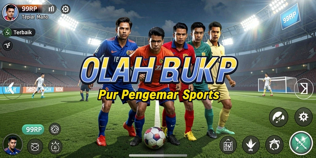 Tampilan gameplay mendebarkan dalam 99RP untuk penggemar olahraga.