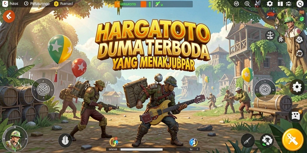 Tampilan gameplay HARGATOTO yang menampilkan petualangan seru di dunia terbuka.