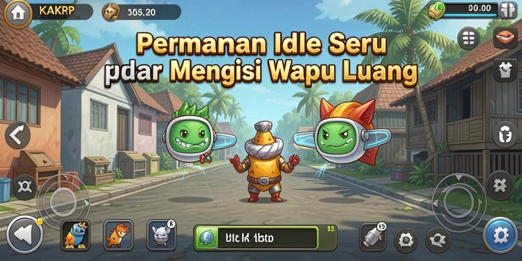 Tangkapan layar KAKRP menampilkan gameplay santai yang mengasyikkan.