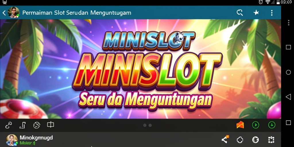 Tampilan gameplay menarik dari MINISLOT dengan efek visual yang memukau.