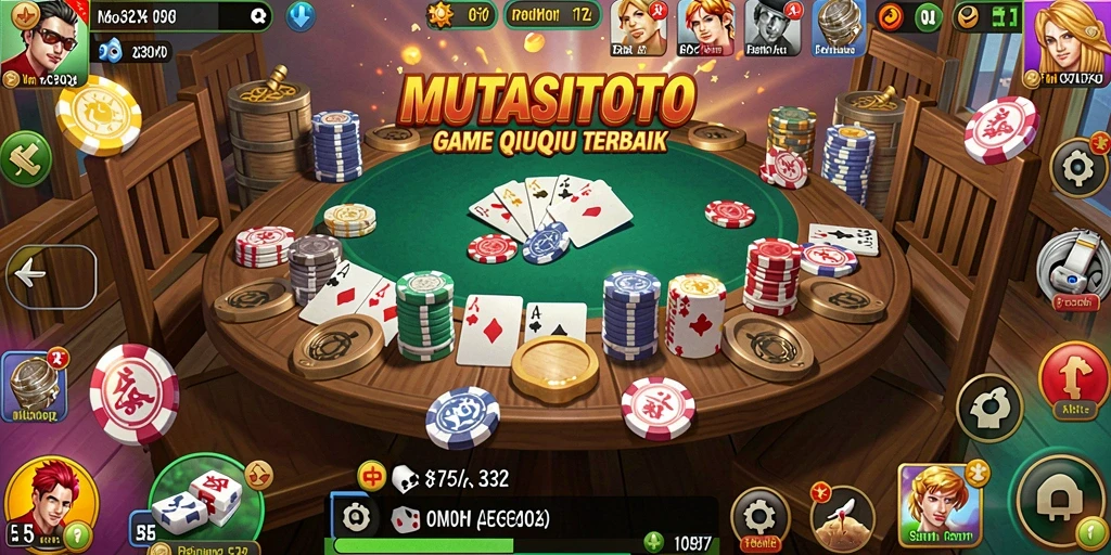 Screenshot utama menunjukkan gameplay QiuQiu yang mendebarkan.