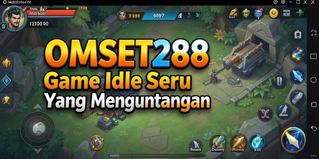 Screenshot gameplay OMSET288 menampilkan karakter yang berkembang dalam suasana yang menenangkan.