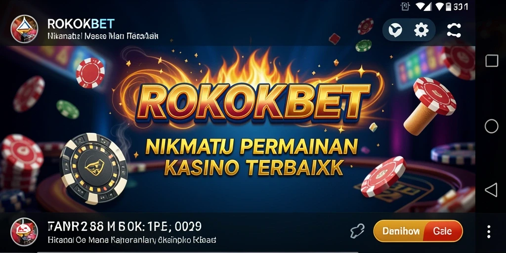 Tangkapan layar utama ROKOKBET yang menunjukkan pengalaman bermain Kasino.